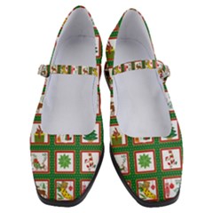 Christmas-paper-christmas-pattern Women s Mary Jane Shoes by Bedest