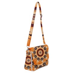 Abstract-kaleidoscope-colorful Shoulder Bag With Back Zipper by Bedest