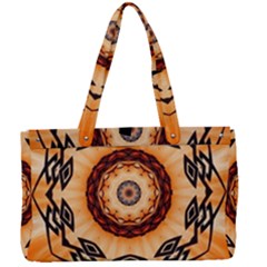 Abstract-kaleidoscope-colorful Canvas Work Bag by Bedest