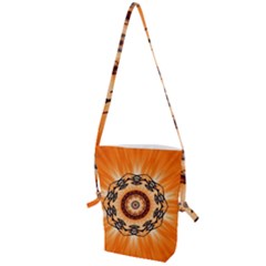 Abstract-kaleidoscope-colorful Folding Shoulder Bag by Bedest