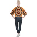 Abstract-kaleidoscope-colorful Mock Neck T-Shirt View2