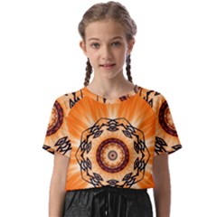 Abstract-kaleidoscope-colorful Kids  Basic T-shirt by Bedest