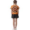 Abstract-kaleidoscope-colorful Kids  Cut Out Flutter Sleeves View2