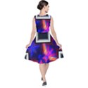 Box-abstract-frame-square V-Neck Midi Sleeveless Dress  View2