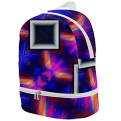 Box-abstract-frame-square Zip Bottom Backpack by Bedest