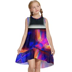 Box-abstract-frame-square Kids  Frill Swing Dress by Bedest