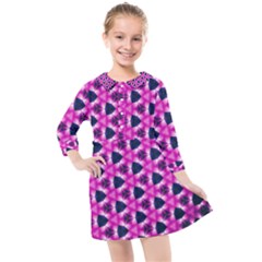 Digital-art-art-artwork-abstract-- Kids  Quarter Sleeve Shirt Dress by Bedest