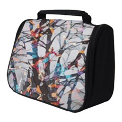 Forest-abstract-artwork-colorful Full Print Travel Pouch (small) by Bedest