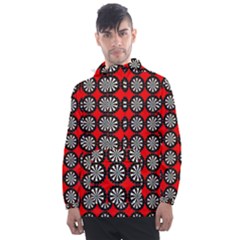 Darts-dart-board-board-target-game Men s Front Pocket Pullover Windbreaker by Bedest