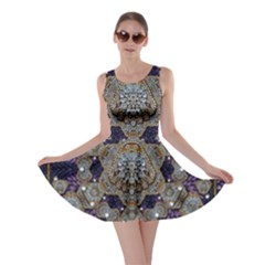 Flowers Of Diamonds In Harmony And Structures Of Love Skater Dress by pepitasart