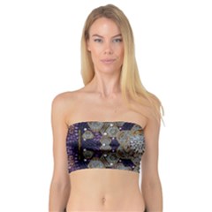 Flowers Of Diamonds In Harmony And Structures Of Love Bandeau Top by pepitasart