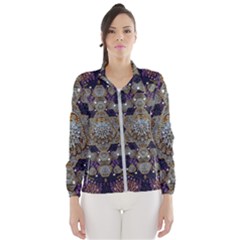 Flowers Of Diamonds In Harmony And Structures Of Love Women s Windbreaker