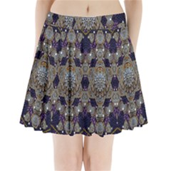 Flowers Of Diamonds In Harmony And Structures Of Love Pleated Mini Skirt by pepitasart