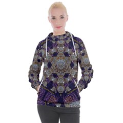 Flowers Of Diamonds In Harmony And Structures Of Love Women s Hooded Pullover