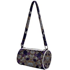 Flowers Of Diamonds In Harmony And Structures Of Love Mini Cylinder Bag by pepitasart