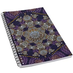 Flowers Of Diamonds In Harmony And Structures Of Love 5 5  X 8 5  Notebook by pepitasart