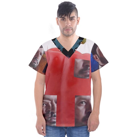 Adobe Express 20230807 1249100 1 Fb Img 1694012935321 Fb Img 1694012925239 Pngfind Com-league-of-legends-png-3243460 Men s V-neck Scrub Top by 94gb