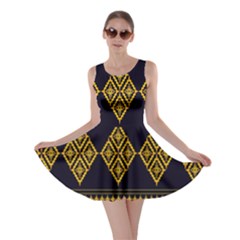 Abstract-batik Klasikjpg Skater Dress by nateshop