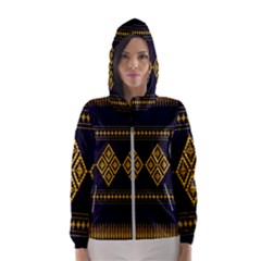 Abstract-batik Klasikjpg Women s Hooded Windbreaker