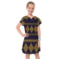 Abstract-batik Klasikjpg Kids  Drop Waist Dress by nateshop