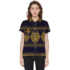 Abstract-batik Klasikjpg Short Sleeve Pocket Shirt by nateshop