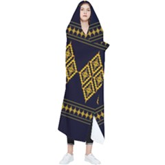 Abstract-batik Klasikjpg Wearable Blanket by nateshop