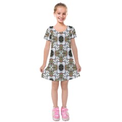 Background-baitik Kids  Short Sleeve Velvet Dress by nateshop