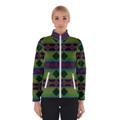 Background-batik 01 Women s Bomber Jacket by nateshop