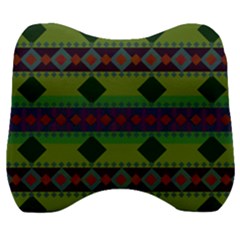 Background-batik 01 Velour Head Support Cushion by nateshop