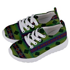 Background-batik 01 Kids  Lightweight Sports Shoes by nateshop