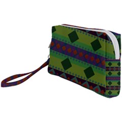 Background-batik 01 Wristlet Pouch Bag (small)