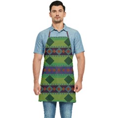 Background-batik 01 Kitchen Apron by nateshop