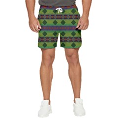 Background-batik 01 Men s Runner Shorts by nateshop