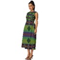 Background-batik 01 Sleeveless Round Neck Midi Dress View2