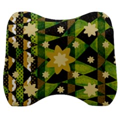 Background-batik 02 Velour Head Support Cushion by nateshop