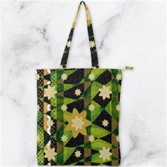 Background-batik 02 Double Zip Up Tote Bag by nateshop