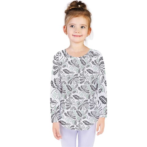 Batik Klasik In Indonesia Kids  Long Sleeve T-shirt by nateshop