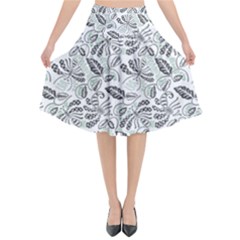 Batik Klasik In Indonesia Flared Midi Skirt by nateshop