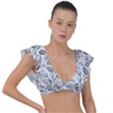 Batik Klasik In Indonesia Plunge Frill Sleeve Bikini Top View1