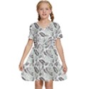 Batik Klasik In Indonesia Kids  Short Sleeve Tiered Mini Dress View1