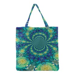 Fractal Grocery Tote Bag by nateshop