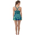 Fractal Ruffle Top Dress Swimsuit View2