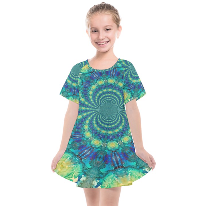 Fractal Kids  Smock Dress