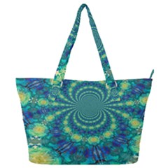 Fractal Full Print Shoulder Bag by nateshop