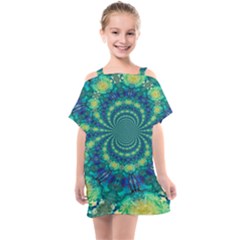 Fractal Kids  One Piece Chiffon Dress by nateshop