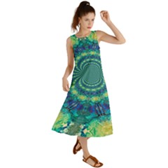 Fractal Summer Maxi Dress by nateshop