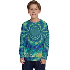 Fractal Kids  Crewneck Sweatshirt by nateshop