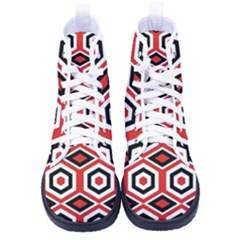 Motif-20 Kid s High-top Canvas Sneakers by nateshop