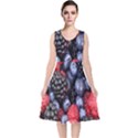 Berries-01 V-Neck Midi Sleeveless Dress  View1