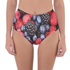 Berries-01 Reversible High-waist Bikini Bottoms by nateshop